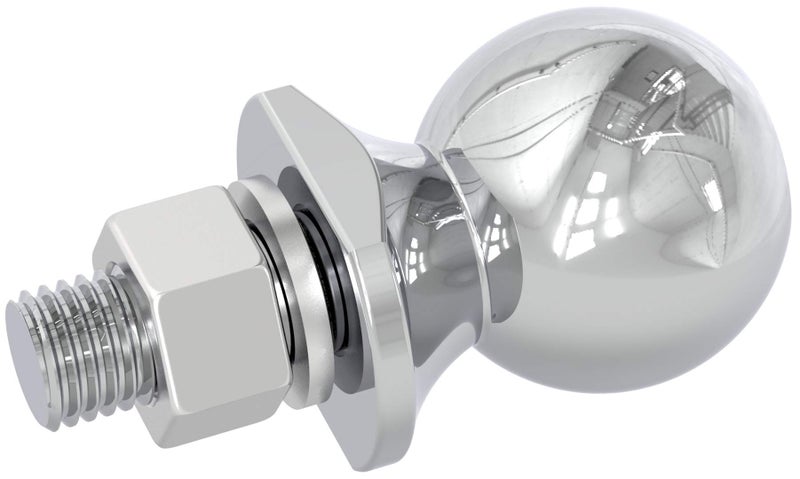 BIG RED ATRLY2019R Torin Trailer Hitch Ball, 2 Inch Diameter, 1.75 Ton (3,500 lbs), 3/4 x 1-3/4-Inch Shank, White - Image 2